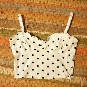 Polka Dot Bustier Top